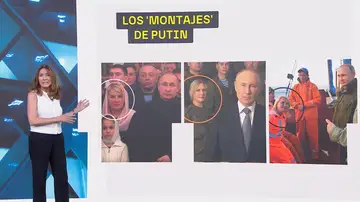 Imagen de los 'montajes' de Putin Imagen de los 'montajes' de Putin