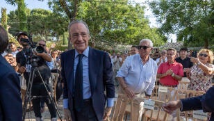 Florentino P&eacute;rez, en un acto con socios y pe&ntilde;as en Toledo