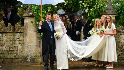 Las hijas de Peter Phillips y Harriet Sperling en su boda