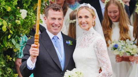 Peter Phillips y Harriet Sperling en su boda