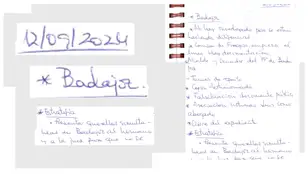 Captura de la libreta de Leire Díez