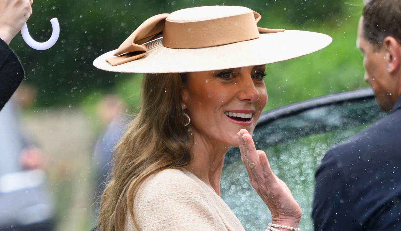 Kate Middleton en la boda de Peter Phillips y Harriet Sperling