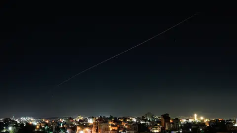 Imagen del ataque de Irán a Teherán Imagen del ataque de Irán a Teherán