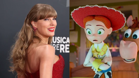 Montaje de Taylor Swift y Jessie en Toy Story 5 Montaje de Taylor Swift y Jessie en Toy Story 5