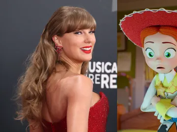 Montaje de Taylor Swift y Jessie en Toy Story 5 Montaje de Taylor Swift y Jessie en Toy Story 5