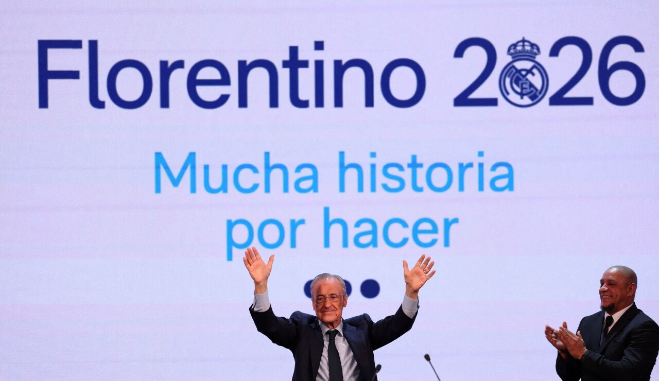 Florentino P&eacute;rez durante la campa&ntilde;a
