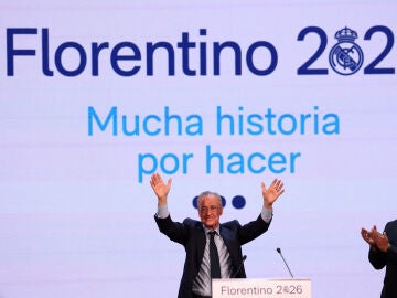Florentino P&eacute;rez durante la campa&ntilde;a