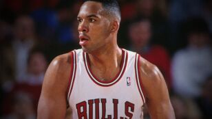 Stacey King con los Chicago Bulls