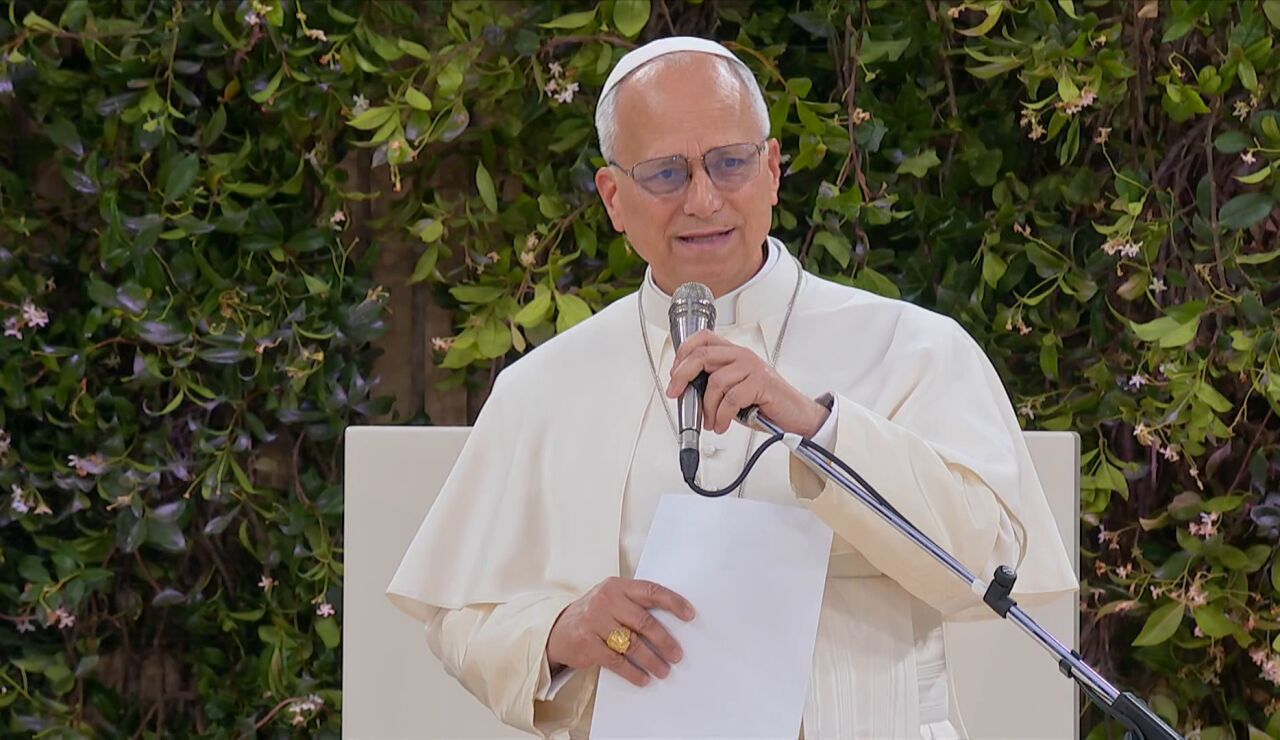 El papa pronuncia su discurso