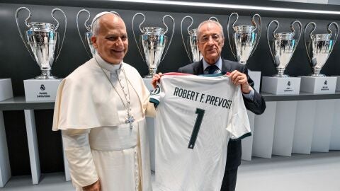 Papa León XIV y Florentino Pérez