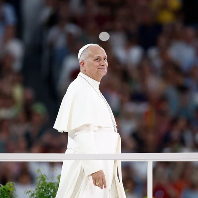 El Papa León XIV en el Santiago Bernabéu