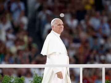 El Papa Le&oacute;n XIV en el Santiago Bernab&eacute;u