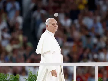 El Papa León XIV en el Santiago Bernabéu El Papa León XIV en el Santiago Bernabéu