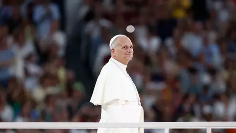 El Papa León XIV en el Santiago Bernabéu El Papa León XIV en el Santiago Bernabéu