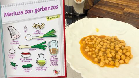 Ingredientes Merluza con garbanzos