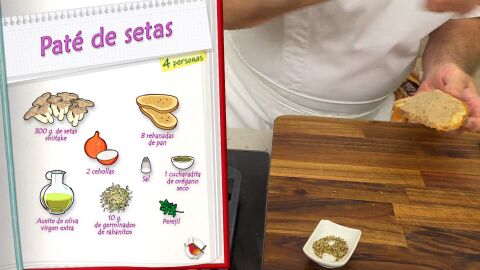 Ingredientes Paté de setas