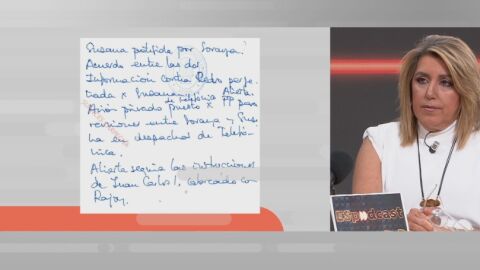 Susana D&iacute;az, en la agenda de Leire D&iacute;ez: "Piensan los golfos que no hay gente honrada, y somos m&aacute;s los honrados que los golfos"