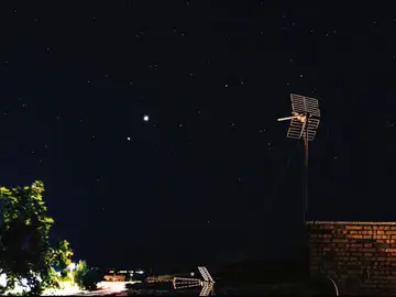 Imagen de la conjunción planetaria Imagen de la conjunción planetaria