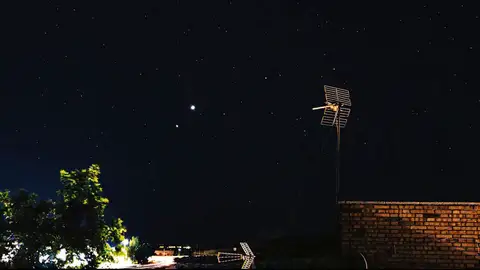 Imagen de la conjunción planetaria Imagen de la conjunción planetaria