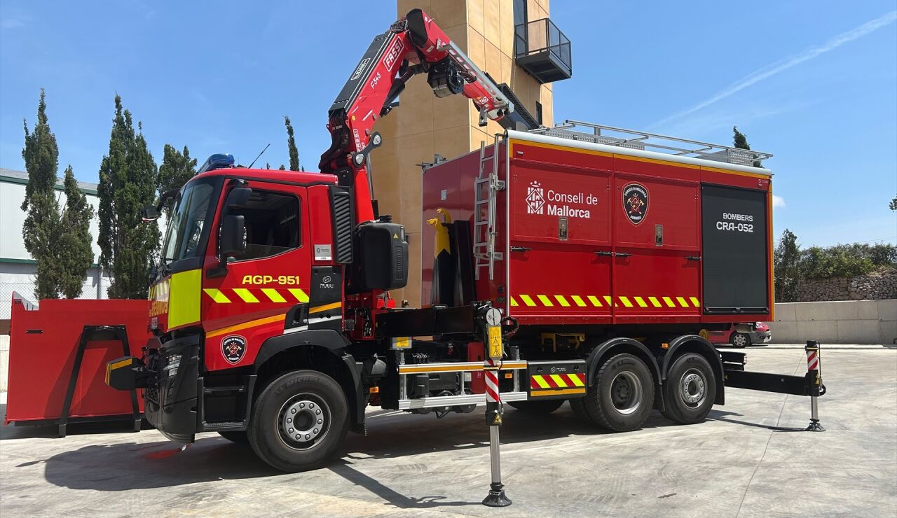 Imagen de un cami&oacute;n de Bomberos de Mallorca