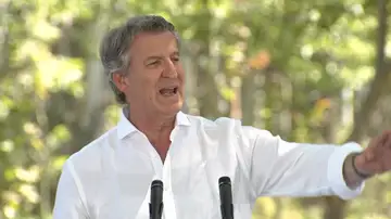 Alberto Núñez Feijóo en la Romería del PP: "Zapatero es la joya de la corona de Sánchez" Alberto Núñez Feijóo en la Romería del PP: "Zapatero es la joya de la corona de Sánchez"