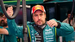 Fernando Alonso durante el GP de Barcelona