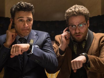James Franco y Seth Rogen en La entrevista