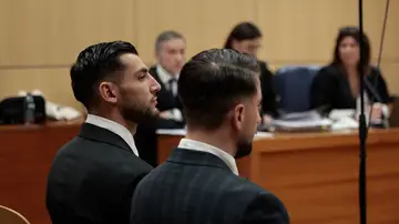 El futbolista Rafa Mir durante el juicio en la Ciudad de la Justicia de Valencia El futbolista Rafa Mir durante el juicio en la Ciudad de la Justicia de Valencia