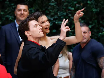 Tom Holland y Zendaya en Madrid Tom Holland y Zendaya en Madrid