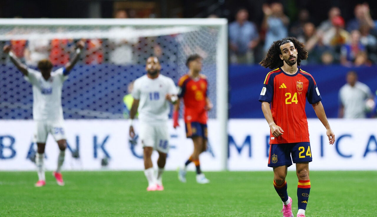 Marc Cucurella, en el partido ante Cabo Verde