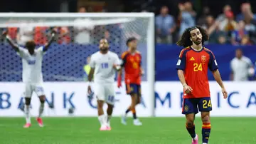 Marc Cucurella, en el partido ante Cabo Verde Marc Cucurella, en el partido ante Cabo Verde