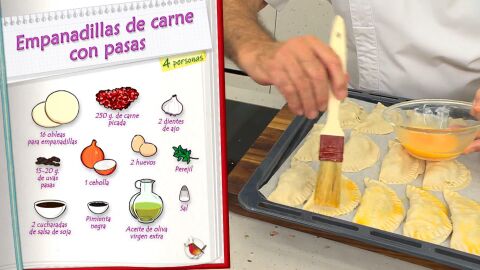 Ingredientes Empanadillas de carne con pasas