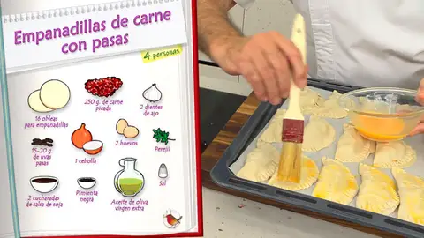 Ingredientes Empanadillas de carne con pasas Ingredientes Empanadillas de carne con pasas