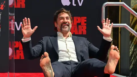 Javier Bardem deja sus huellas en el Teatro Chino Javier Bardem deja sus huellas en el Teatro Chino