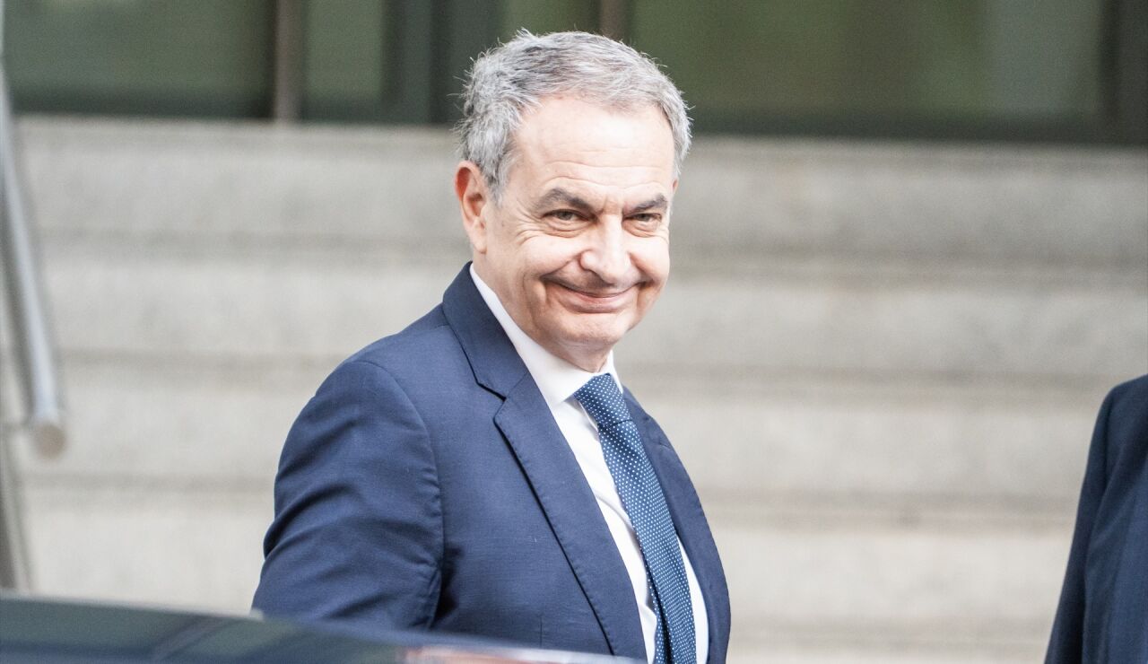 Zapatero, a su llegada a la Audiencia Nacional