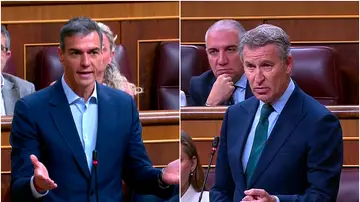 Sánchez y Feijóo, en el Congreso de los Diputados Sánchez y Feijóo, en el Congreso de los Diputados