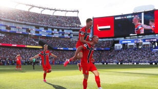 Erling Haaland celebra un gol ante Irak