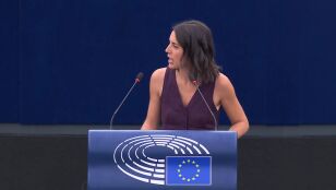 Irene Montero, en la Euroc&aacute;mara 