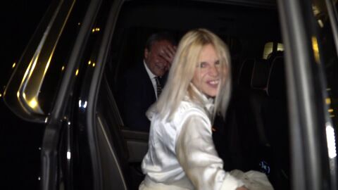 Eugenia Martínez de Irujo a la salida del 25 aniversario de El Confidencial