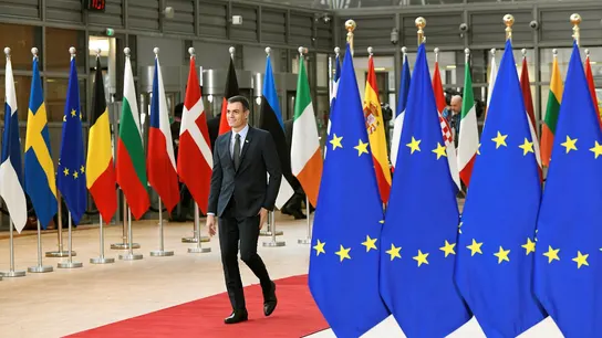 Pedro Sánchez a su llegada a Bruselas Pedro Sánchez a su llegada a Bruselas