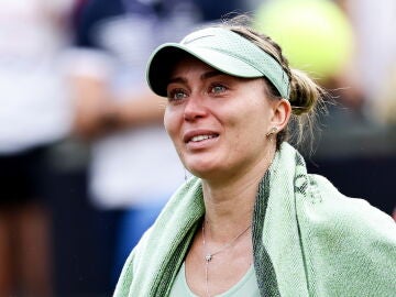Paula Badosa, emocionada tras su victoria ante Coco Gauff