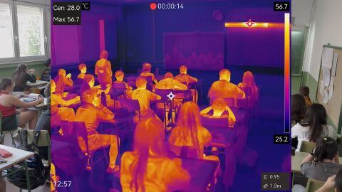 Greenpeace denuncia con c&aacute;maras termogr&aacute;ficas el calor extremo en centros educativos espa&ntilde;oles
