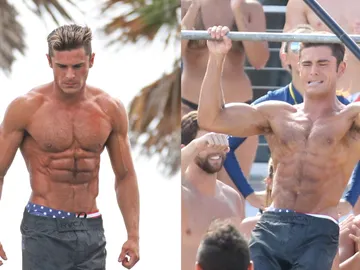 Los músculos de Zac Efron para Baywatch en 2017 Los músculos de Zac Efron para Baywatch en 2017