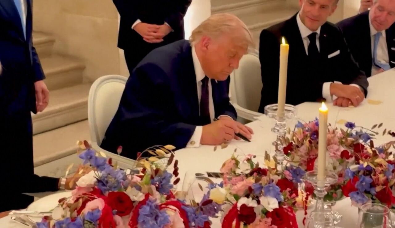Donald Trump en el Palacio de Versalles