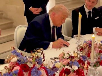 Donald Trump en el Palacio de Versalles