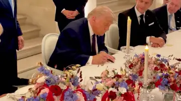 Donald Trump en el Palacio de Versalles Donald Trump en el Palacio de Versalles