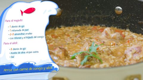 Ingredientes para el majado y el alioli