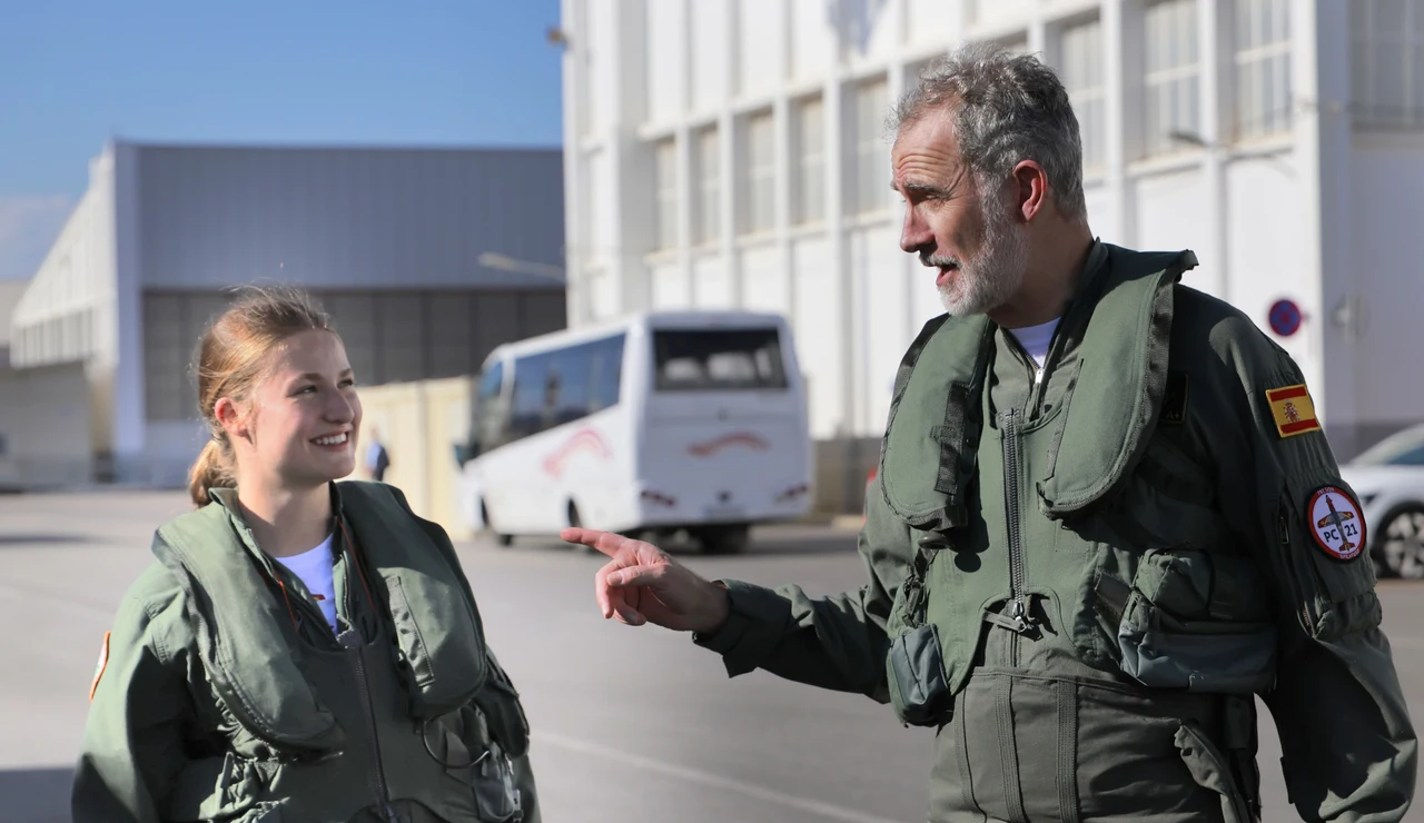 La Princesa de Asturias y el rey Felipe VI