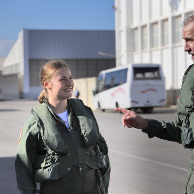 La Princesa de Asturias y el rey Felipe VI