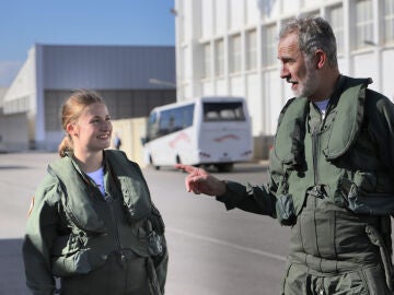 La Princesa de Asturias y el rey Felipe VI